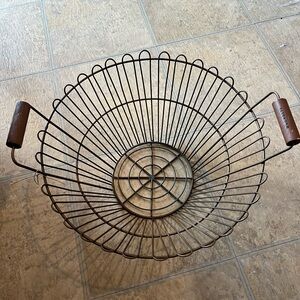 Magnolia Rustic Brown Wire Basket